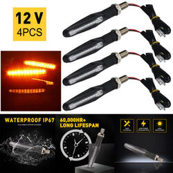 4X LED Lauflicht Blinker Sequentiell Laufeffekt Vorne Hinten 12V Motorrad Quad