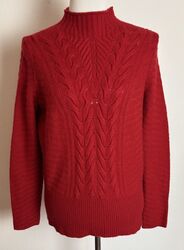 United Colors Of Benetton Damen Strick Pullover Langarm Rot Gr,M