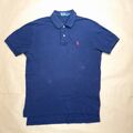 Polo by Ralph Lauren Poloshirt Gr. M Herren T-Shirt Blau Polo Shirt Kurzarm Hemd