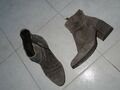 MJUS Stiefeletten Wildleder Grau-Braun Gr. 40 TOP