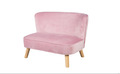 Roba Kindersofa Lil Sofa Kindercouch mit Holzfüßen Mauve