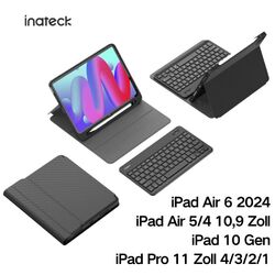 Inateck Tastatur Hülle  iPad 10 Gen. 2022 10,9 Zoll, iPad Air 6/5/4  iPad Pro 11