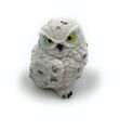 Polyresin Figur Schneeeule Arktis Tundra Eule Tier Dekofigur aus Polyresin Weiß 