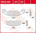 Bremsbelag für Suzuki GS 500 E GM51B Bj. 1991 TRW Lucas MCB569