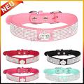 Hundehalsband Katzenhalsband Halsband mit Leine Welpe Strasshalsband  Hundeleine