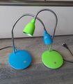 1 Brilliant LED Schreibtischlampe Kinderzimmer grün oder blau