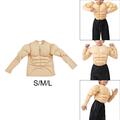 Muskelshirt-Kostüm für Kinder, 3D-Bodybuilder-Kleidung für