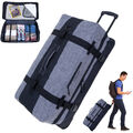 Trolley Koffer Tasche XXL 80cm 120L Trolly Elephant Travel 13032 Grau Schwarz