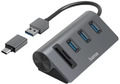 HAMA 5 Ports USB 3.2 + USB-C Adapter - 3x USB-A + Card Reader - HUB - NEU&OVP