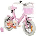 Kinderfahrrad Mädchen Kinder Fahrrad 12 Zoll Stützräder Mädchenfahrrad Bike Pink