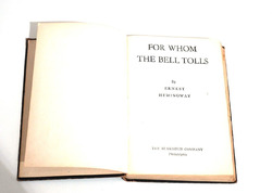 1940 For Whom The Bell Tolls Ernest Hemingway Blakiston Company Scribner's Sons