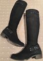 PAUL GREEN Wildleder Stiefeletten Stiefel Schuhe schwarz  Gr.40 6,5