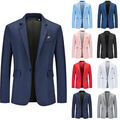 Herren Sakko Blazer Business Anzug Formal Jacke Mantel Top Klassische Hochzeit