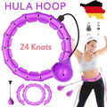 Smart Hula Hoop Massage Fitness Bauchtrainer Gymnastikreifen 24Teile Hoola Hoops