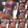 Frauen Lippen Druck Schlafanzug Anzug Sexy Pyjama Top Hosen Hautnahes Hauskleid