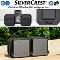 Silvercrest Outdoor Bluetooth Lautsprecher Box Wasserdicht 2 x10 W. 10 Std. Neu