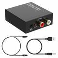 DA Wandler 192KHz DAC Digital SPDIF Toslink zu Analog Stereo Audio Konverter