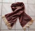 Cox by Görtz Damen Strick Schal mit Fransen bordeaux rot creme