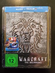 WARCRAFT THE BEGINNING  LIMITIERTE GEPRÄGTE STEELBOOK EDITION BLU RAY NEU & OVP