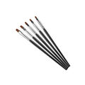 5x Pinsel UV Acryl Gel Gelpinsel Nail Art Pediküre Maniküre Nagellack Set brush