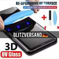 Für Samsung Schutzglas Kleber UV Licht 3D Curved Schutzglas 