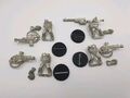 Warhammer 40K: 4x Havocs der Chaos Space Marines METALL; Laser -Maschinenkanone