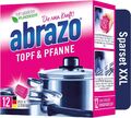 abrazo Topf & Pfanne | 12 Reinigungskissen für Töpfe, Grill & Backofen, Spüls...