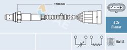 FAE Lambdasonde Sensor Abgassteuerung 77226 für FIAT DOBLO Großraumlimousine 16V