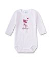 Sanetta Mädchen Babybody Langarm Spatzl rosa Gr. 56, 62, 68, 74, 80, 86, 92