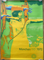 Plakat Poster _ Bogenschießen - Olympiade München Olympia 1972 - DIN A1