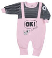 NEU Baby Mädchen Strampler Schlafanzug Einteiler Gr. 56 62 68 74 rosa