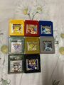 Pokemon Goldene Silberne Rote Blaue Gelbe Kristall Edition  Gameboy Game Boy