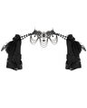 Eva Lady Gothic gefiederte Spitze Flügelärmel Choker Bolero