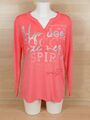 SOCCX Damen Langarm Shirt 40-L  DE / Pink mit Motiv Neuwertig  7192JO