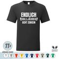 🧃Fun T-Shirt zum 18. Achtzehnten Geburtstag Geschenk  *Acht Zehen Edition*