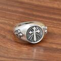 925 Sterling Silber, Der Kreuz Ring, Christliche Symbole Ring, Handgefertigte...