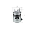 Kraftstofffilter Filtereinsatz 24.095.06 UFI für NISSAN RENAULT