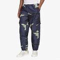 Adidas Originals Nylon Cargohose Trackpants Trainingshose Blau Schwarz Camo Neu