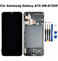 Display Für Samsung Galaxy A70 SM-A705F LCD OLED Bildschirm TouchScreen + Rahmen