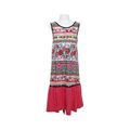 Desigual, Kleid, Größe: 146/152, Pink/Mehrfarbig, Baumwolle, Blumen #T8u