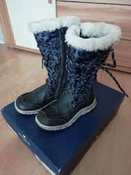 Tom Tailor Mädchen Winter Stiefel Gr. 31 blau warm gefüttert