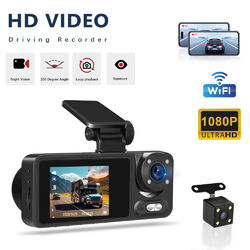 WIFI 1080P Car Auto KFZ DVR Kamera Video Recorder Dash G-Sensor Camera Dual Lens