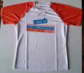 Laufshirt L Sparda Münster Triathlon Finisher 2015 weiß, orange, blau Sportshirt