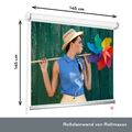 145 x 145 cm Rolleinwand Beamerleinwand Beamer Leinwand Projektionsleinwand