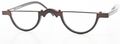 LESCA Lunetier Brille DL21 Col.M.BRO Reading Halfmoon Crazy Optik  Fait Main