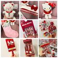 Primark Hello Kitty Weihnachten Falsche Nägel Beauty Nagel Make-up Pad Lockenstab Pinzette