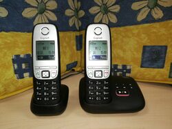 Siemens Gigaset A415A Duo DECT Schnurlos -Telefon mit Anrufbeantworter