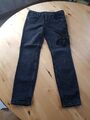 Zara Woman Jeans Gr. 38 Damen mit Stickerei Stretch Hose  Slim Röhre 