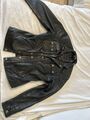 lederjacke damen Schwarz Moderner Schnitt 