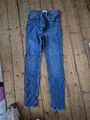 Zara High Waist Jeans Gr M Blau